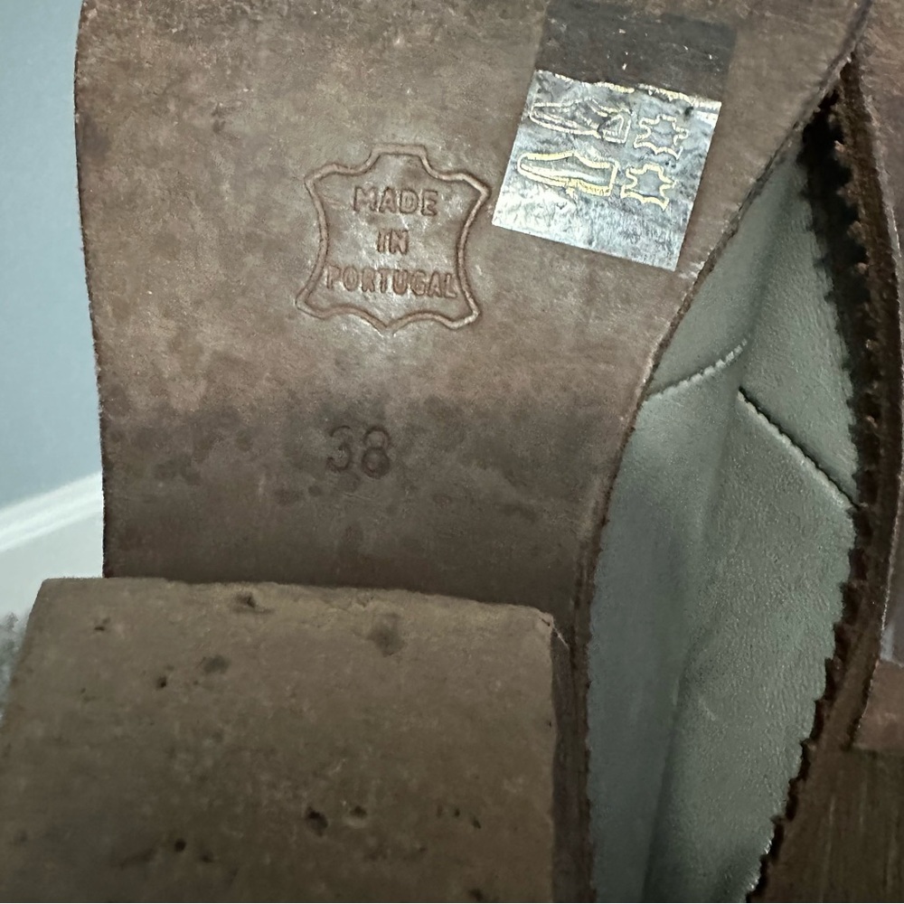 Free People Wild Wyoming Bootie Gray Leather Studded Western Boho Size 8 - Picture 8 of 8